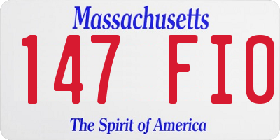 MA license plate 147FI0