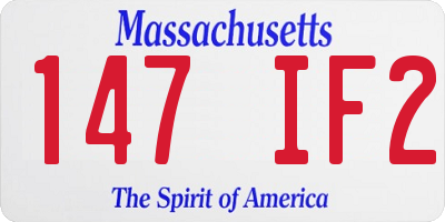 MA license plate 147IF2