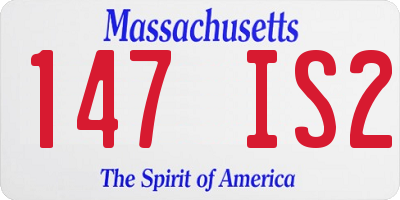 MA license plate 147IS2