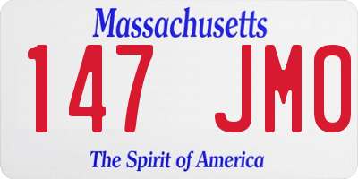 MA license plate 147JM0