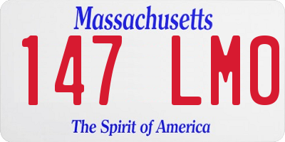 MA license plate 147LM0