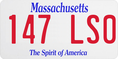 MA license plate 147LS0