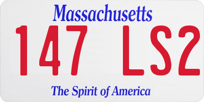 MA license plate 147LS2