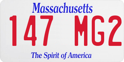 MA license plate 147MG2