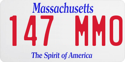 MA license plate 147MM0