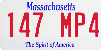 MA license plate 147MP4