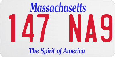 MA license plate 147NA9