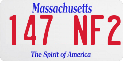 MA license plate 147NF2
