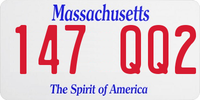 MA license plate 147QQ2