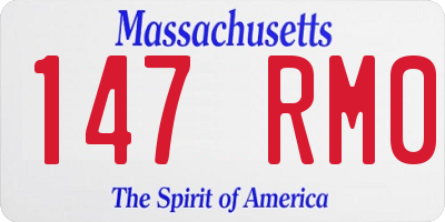 MA license plate 147RM0