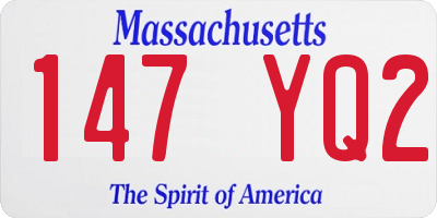 MA license plate 147YQ2