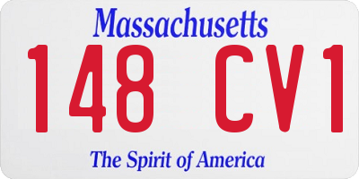MA license plate 148CV1