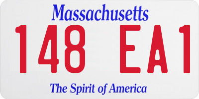 MA license plate 148EA1