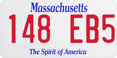 MA license plate 148EB5