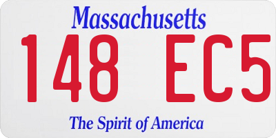 MA license plate 148EC5