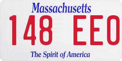 MA license plate 148EE0