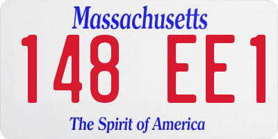 MA license plate 148EE1