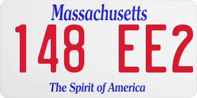 MA license plate 148EE2