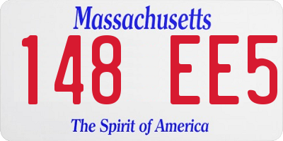 MA license plate 148EE5