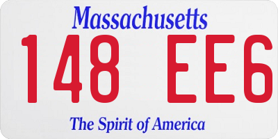 MA license plate 148EE6