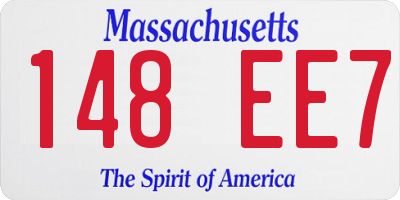 MA license plate 148EE7