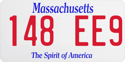 MA license plate 148EE9