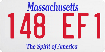 MA license plate 148EF1