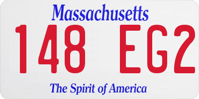 MA license plate 148EG2