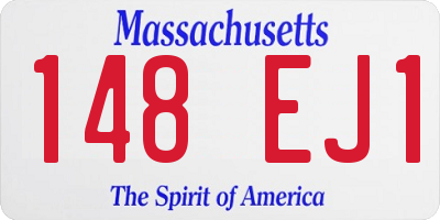 MA license plate 148EJ1