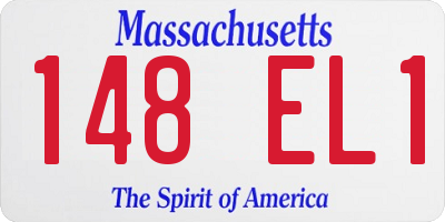 MA license plate 148EL1