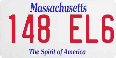 MA license plate 148EL6