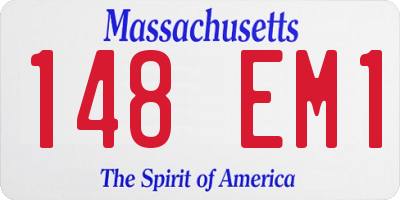 MA license plate 148EM1