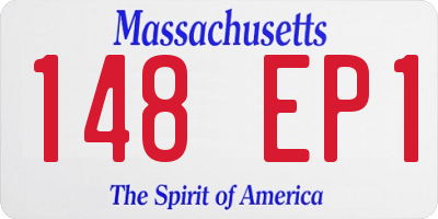 MA license plate 148EP1