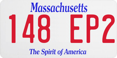 MA license plate 148EP2