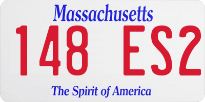 MA license plate 148ES2