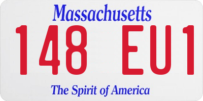 MA license plate 148EU1