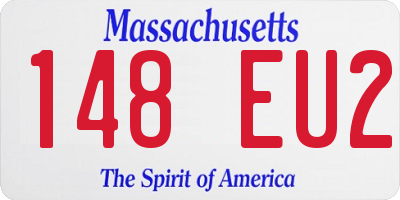 MA license plate 148EU2