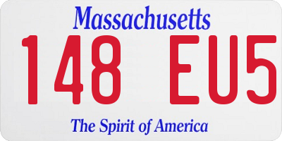 MA license plate 148EU5