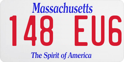 MA license plate 148EU6