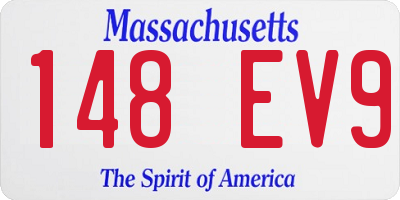 MA license plate 148EV9
