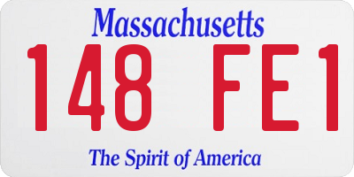 MA license plate 148FE1