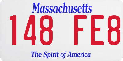 MA license plate 148FE8