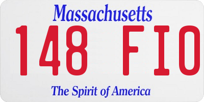 MA license plate 148FI0