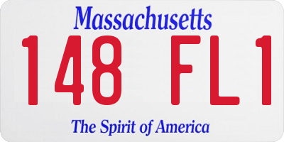 MA license plate 148FL1