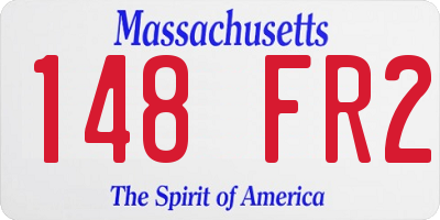 MA license plate 148FR2