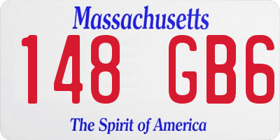 MA license plate 148GB6
