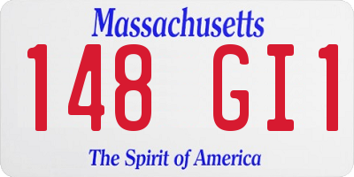 MA license plate 148GI1