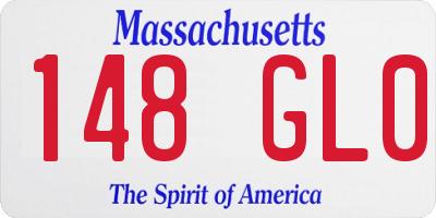 MA license plate 148GL0