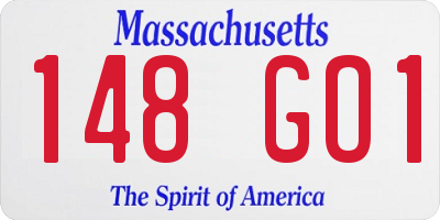 MA license plate 148GO1