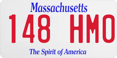 MA license plate 148HM0